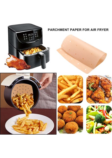 Hava Fritöz Parşömen Astarlı, 100 Parça Delikli Kare Hava Fritöz Astarı Ninja Foodi Izgara 5 In 1 AG301 Çift Hava Fritöz (Yurt Dışından) fırsatları