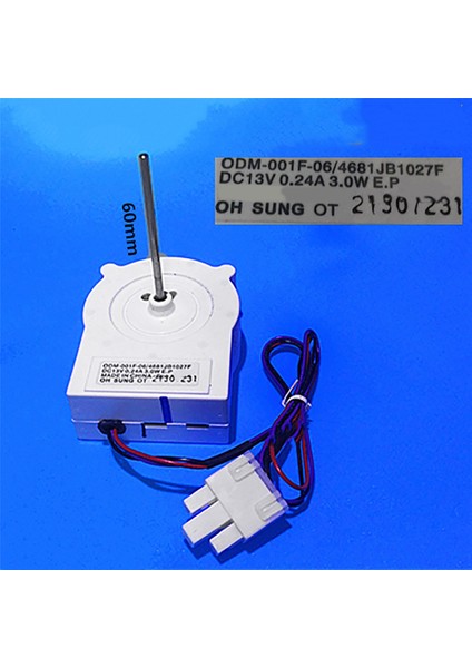 Evrensel Buzdolabı Dc Fan Motorunun Değiştirilmesi OMD-001F-06 / 4681JB1027F Buzdolabı Aksesuarları Için Fırçasız Motor (Yurt Dışından) modelleri