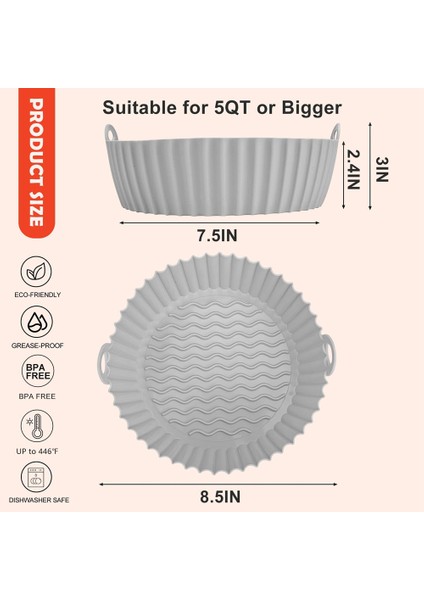 Silikon Hava Fritöz Gömlekleri, Hava Fritöz Pot Sepeti Yapışmaz Fırın Tavası Fırınlar Hava Fritöz Aksesuarları, Pişirme Parşömen Kağıdı (Yurt Dışından) fiyatları