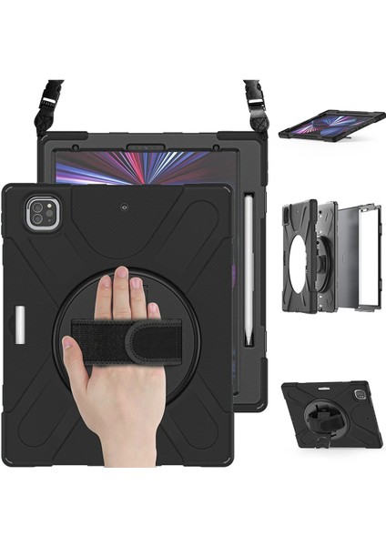 Ipad Pro 12.9 (2020) Kılıf Amazing Tablet Kapak - Siyah Bstmy