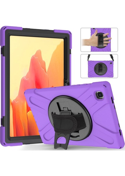 Samsung Galaxy T220 Tab A7 Lite 8.7 Kılıf Amazing Tablet Kapak - Mor Bstmy