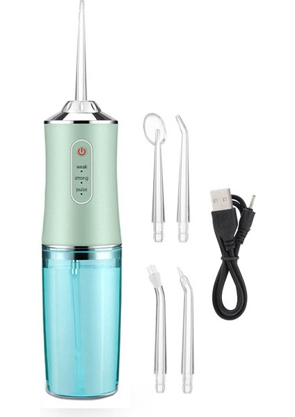 Irrigator Taşınabilir Diş Su Jeti Sifon Tankı 4 Meme Yıkama Diş Beyazlatma Pick Leke Temizleyici Aracı, Açık Yeşil (Yurt Dışından) modelleri