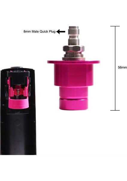 Hızlı Adaptör 8mm Co2 Soda Su Fıskiyesi Duo,terra,art,gaıa ile Uyumlu Soda Makinesi Vana Dolum Aksesuarları (Yurt Dışından)
