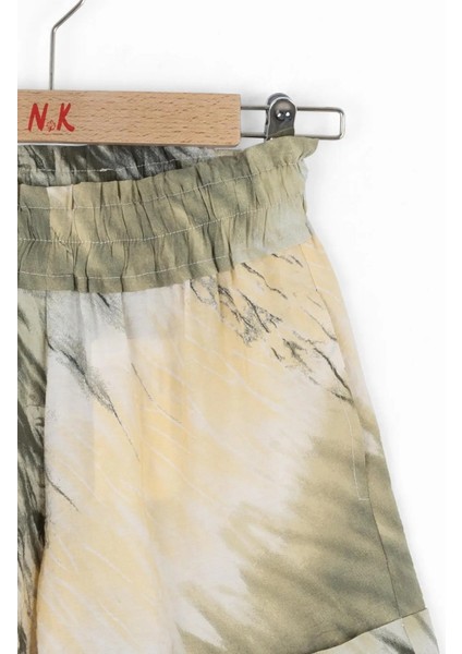 Kız Çocuk Örgü Askılı Crop Bluz Şort Ikili Takım fırsatları