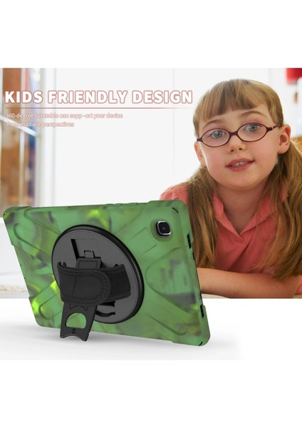 Samsung Galaxy X200 Tab A8 10.5 Kılıf Amazing Tablet Kapak - Kamuflaj Bstmy