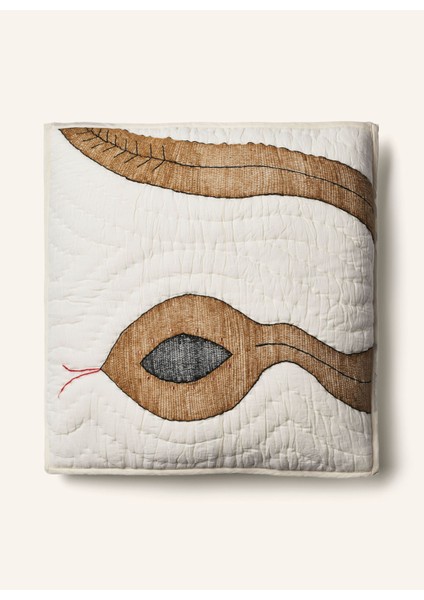 Dekoratif Yastık 50X50 Cm, Dokulu Yüzeyli El Yapımı Pamuk Kılıf & Ördek Tüyü Dolgu
