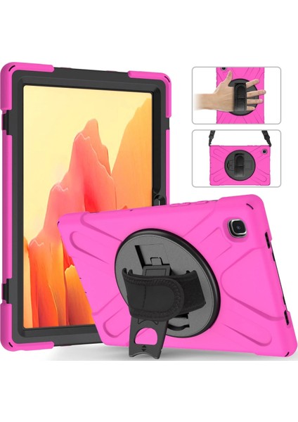 Samsung Galaxy T220 Tab A7 Lite 8.7 Kılıf Amazing Tablet Kapak - Pembe Bstmy