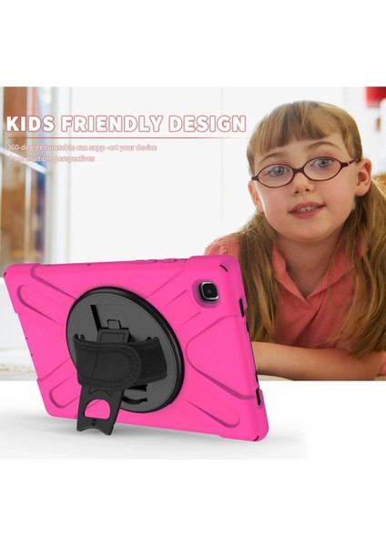 Samsung Galaxy T220 Tab A7 Lite 8.7 Kılıf Amazing Tablet Kapak - Pembe Bstmy