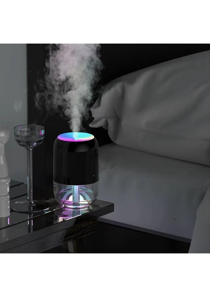 USB Hava Nemlendirici Atmosfer Işık Koku Akıllı Sprey Renkli Aromaterapi Difüzör Nemlendirici Araba Ev-A (Yurt Dışından)
