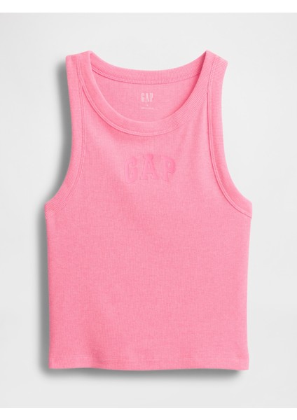 Kadın Pembe Gap Logo Crop Atlet