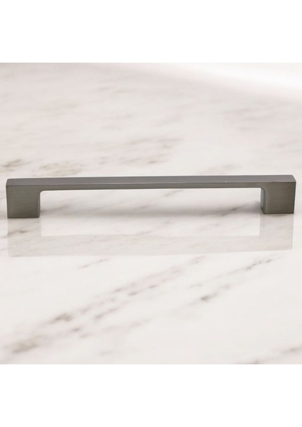 Mobilya Mutfak Çekmece Dolap Dolabı Kapak Kulbu Kulpu Kulpları (192 mm - 19.2 Cm) Inox Metal Kulp