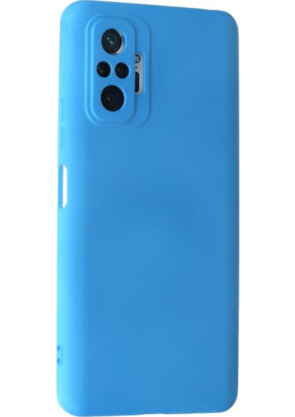 Xiaomi Redmi Note 10 Pro Kılıf Nano Içi Kadife Silikon - Mavi Bstmy