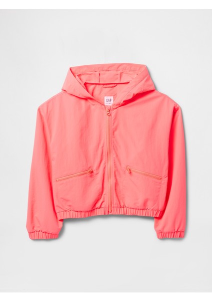 Kız Çocuk Kırmızı Kapüşonlu Rüzgarlık indirimleri