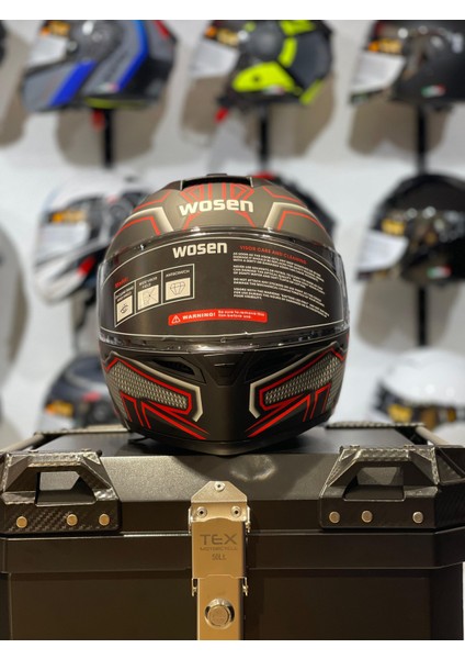 C1 Mat Black Desenli Çene Açılır Kask Şeffaf Vizör modelleri