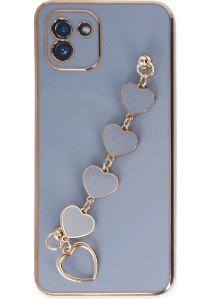 Samsung Galaxy A03 Kılıf Esila Silikon - Gri Bstmy