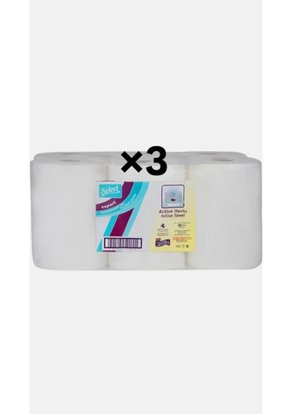 Hareketli Havlu 21 CM%100 Selülöz (3 Koli 18 Rulo)