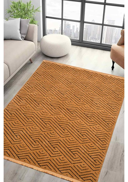 SERELIA-002 Şönil Kilim Dokuma, Jakarlı ve Kaymaz Taban Antialerjik, Makinede Yıkanabilir Leke Tutmaz Halı