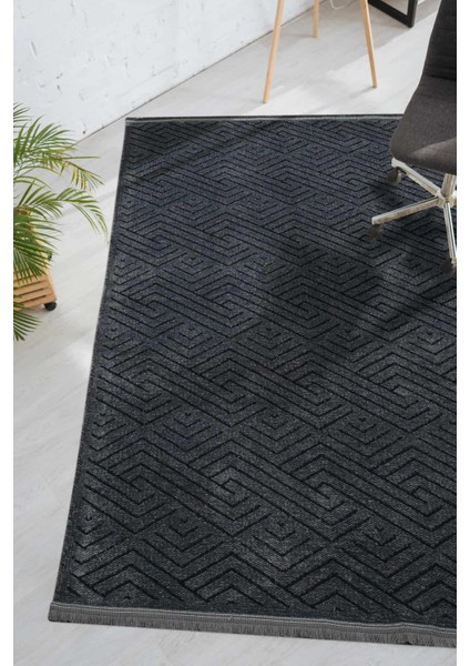 SERELIA-002 Şönil Kilim Dokuma, Jakarlı ve Kaymaz Taban Antialerjik, Makinede Yıkanabilir Leke Tutmaz Halı