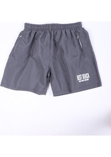 Erkek Büyük Beden Deniz Havuz Şortu-Füme-3xl-6xl Arası