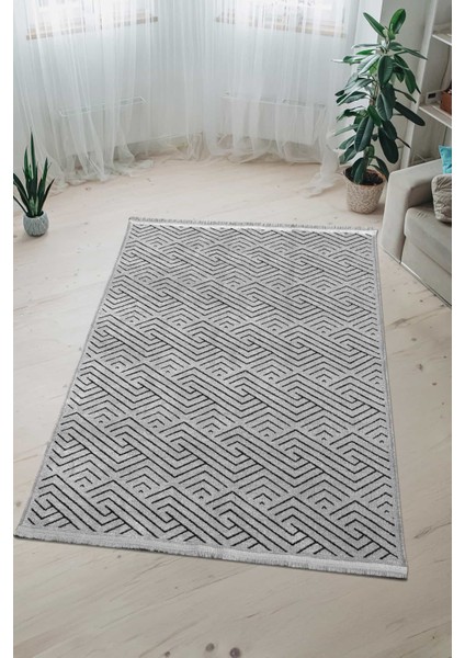SERELIA-002 Şönil Kilim Dokuma, Jakarlı ve Kaymaz Taban Antialerjik, Makinede Yıkanabilir Leke Tutmaz Halı