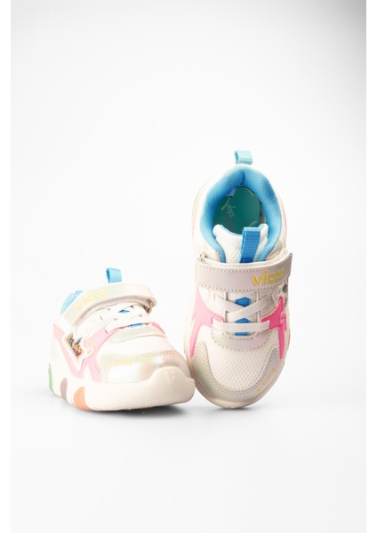 Queen Işıklı Kız Bebek Beyaz Spor Ayakkabı