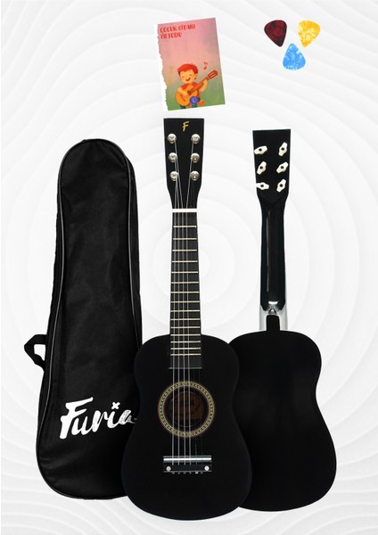 FR-23BK 6 Telli Çocuk Gitarı - Siyah