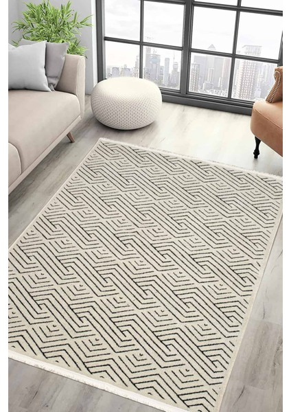 SERELIA-002 Şönil Kilim Dokuma, Jakarlı ve Kaymaz Taban Antialerjik, Makinede Yıkanabilir Leke Tutmaz Halı