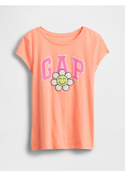 Kız Çocuk Turuncu Grafik T-Shirt fırsatları