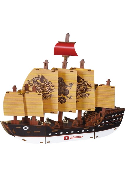 Tekne 3D Ahşap Stereo Puzzle Dıy (Yurt Dışından)