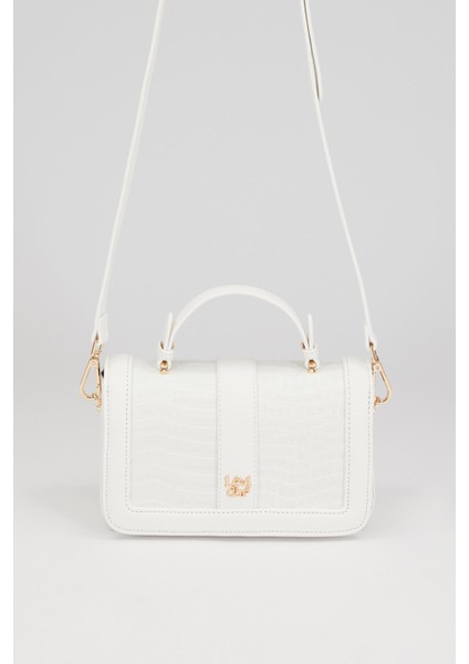 KROKO BEYAZ Kroko Deri El Çantası fırsatları