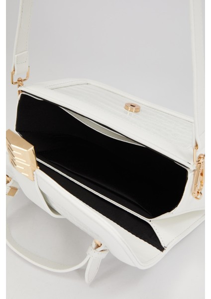 KROKO BEYAZ Kroko Deri El Çantası indirimleri