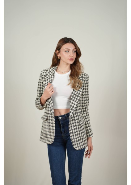 Büyük Kazayağı Ceket Siyah fiyatları