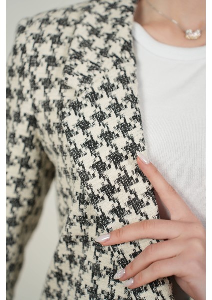 Büyük Kazayağı Ceket Siyah indirimleri