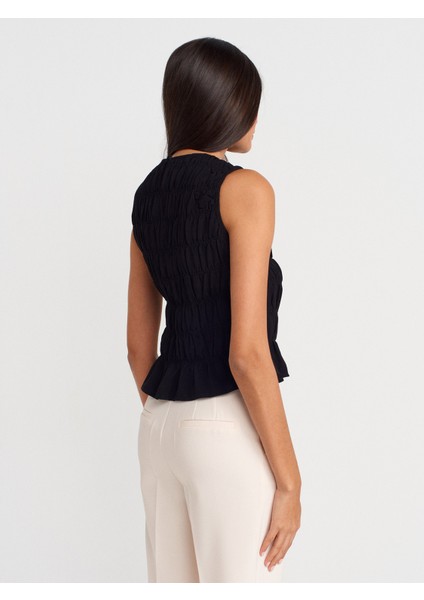 50845 Kolsuz Crop Bluz-Siyah fiyatları