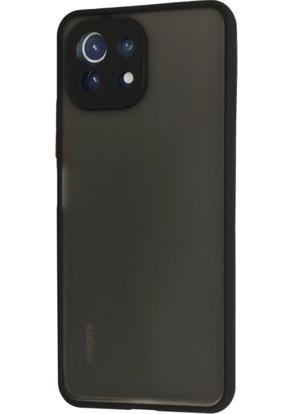 Xiaomi Mi 11 Lite Kılıf Montreal Silikon Kapak - Siyah Bstmy