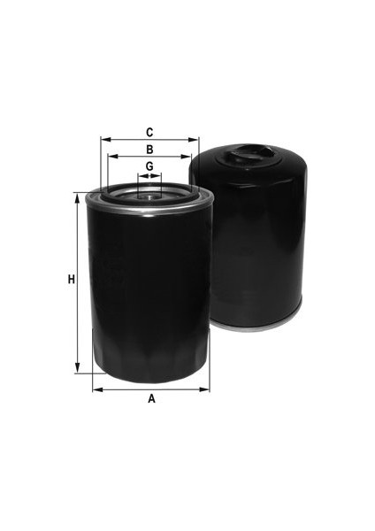 Yağ Filtresi Caddy 95-04 - Golf 83-99 - Jetta 80-91 - Passat 80-96 - Polo 86-99 - LT35 W940/25 068115561A-068115561B-068115561C