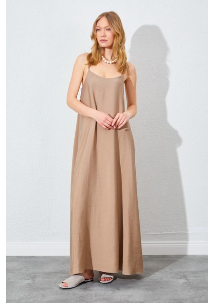 Kadın Vizon U Yaka Salaş Modal Elbise fiyatları