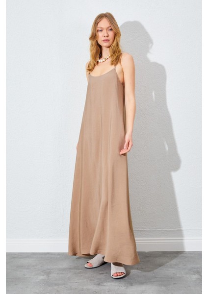 Kadın Vizon U Yaka Salaş Modal Elbise fırsatları