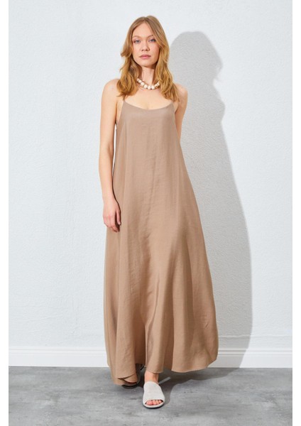 Kadın Vizon U Yaka Salaş Modal Elbise indirimleri