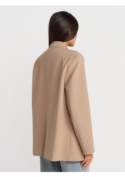 60770 Blazer Ceket-Bej