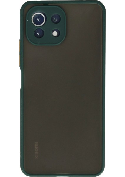 Xiaomi Mi 11 Lite Kılıf Montreal Silikon Kapak - Yeşil Bstmy