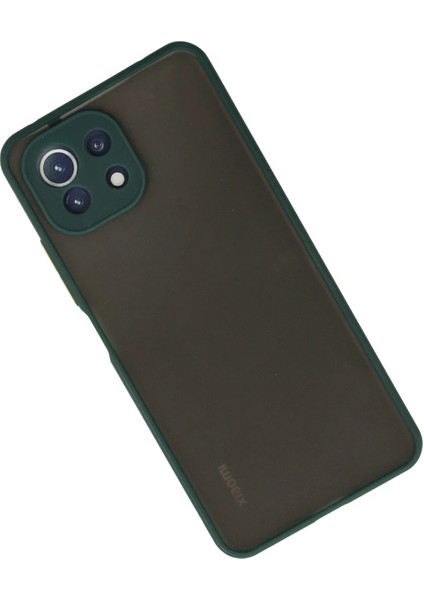 Xiaomi Mi 11 Lite Kılıf Montreal Silikon Kapak - Yeşil Bstmy