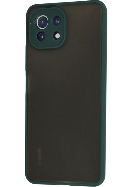 Xiaomi Mi 11 Lite Kılıf Montreal Silikon Kapak - Yeşil Bstmy