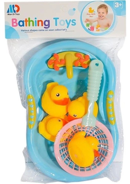 Nessiworld MD034-3 Poşetli Küvet Vinil Ördek Seti -Prestij Oyuncak