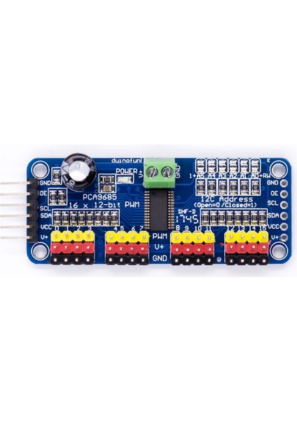 PCA9685 16 Kanal 12 Bit Pwm - Servo Sürücü