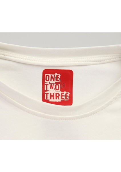 One Two Three Kadın T-Shirt %95 Koton %5 Elestan fırsatları