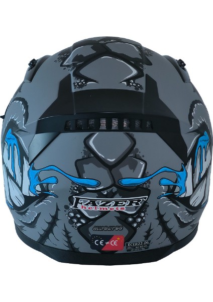Motosiklet Kask Ece 22.R06 Double Vizörlü Full Face Motor Kaskı Alligator fırsatları
