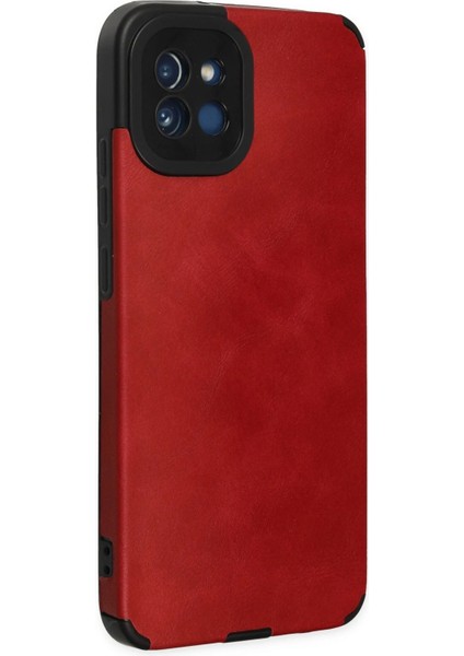 Samsung Galaxy A03 Kılıf Loop Deri Silikon - Kırmızı Bstmy