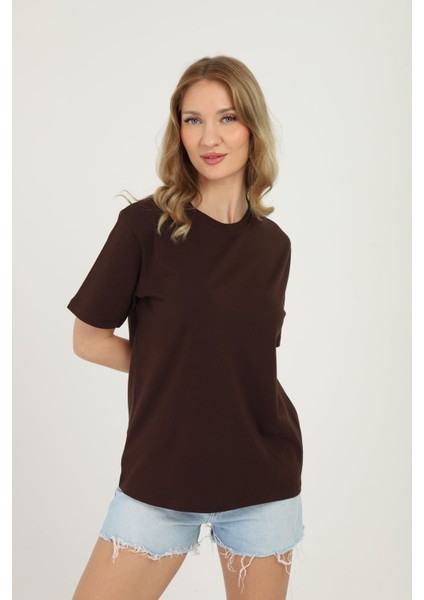 One Two Three Kadın T-Shirt %95 Koton %5 Elestan fiyatları