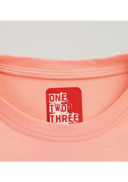 One Two Three Kadın T-Shirt %95 Koton %5 Elestan fırsatları